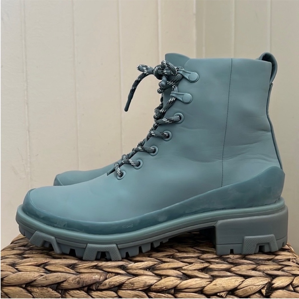 Like New Rag & Bone Shiloh Waterproof Combat Hiker Boots in Pewter